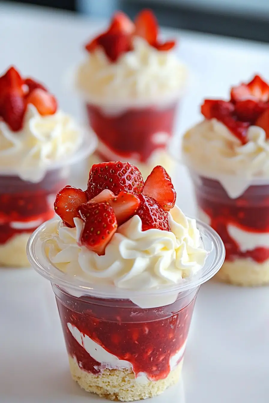 Quick Strawberry Shortcake in a Cup