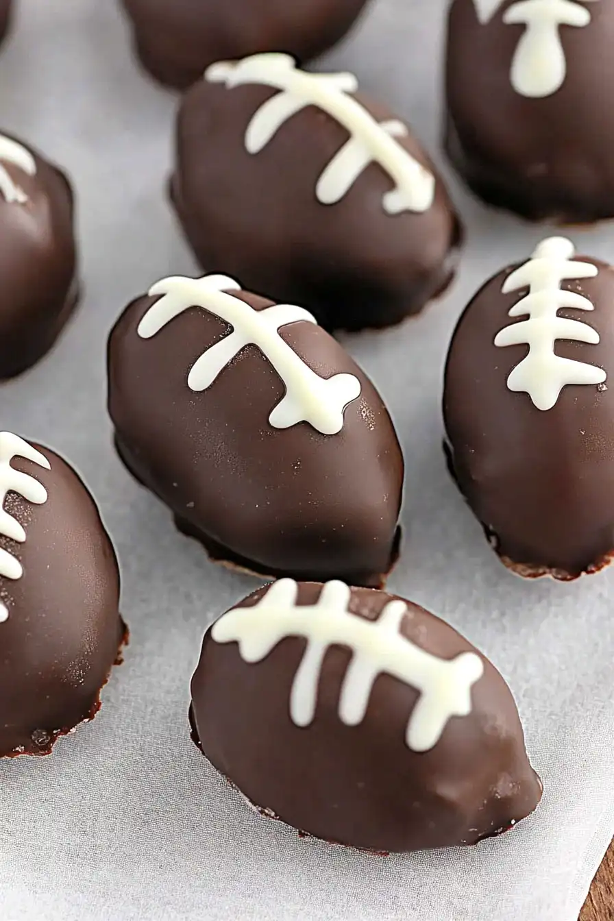 Delicious Oreo Football Truffles