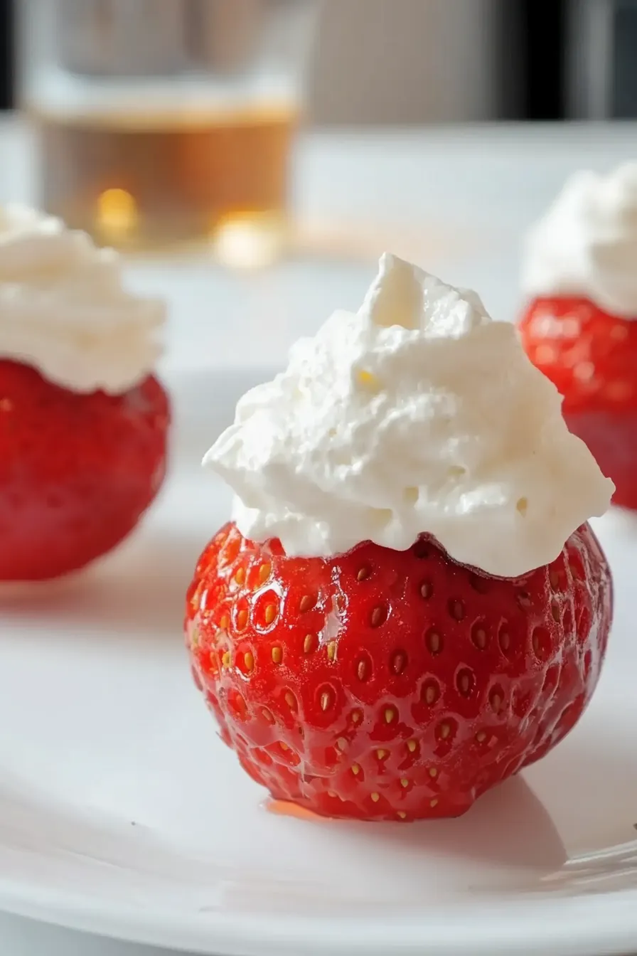 Quick Strawberry Shortcake Shooters