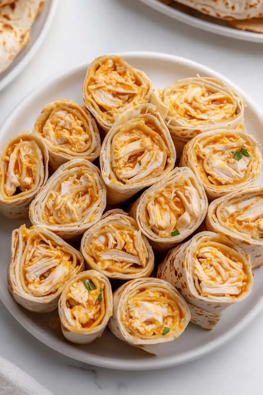 Delicious Buffalo Chicken Tortilla Roll Ups