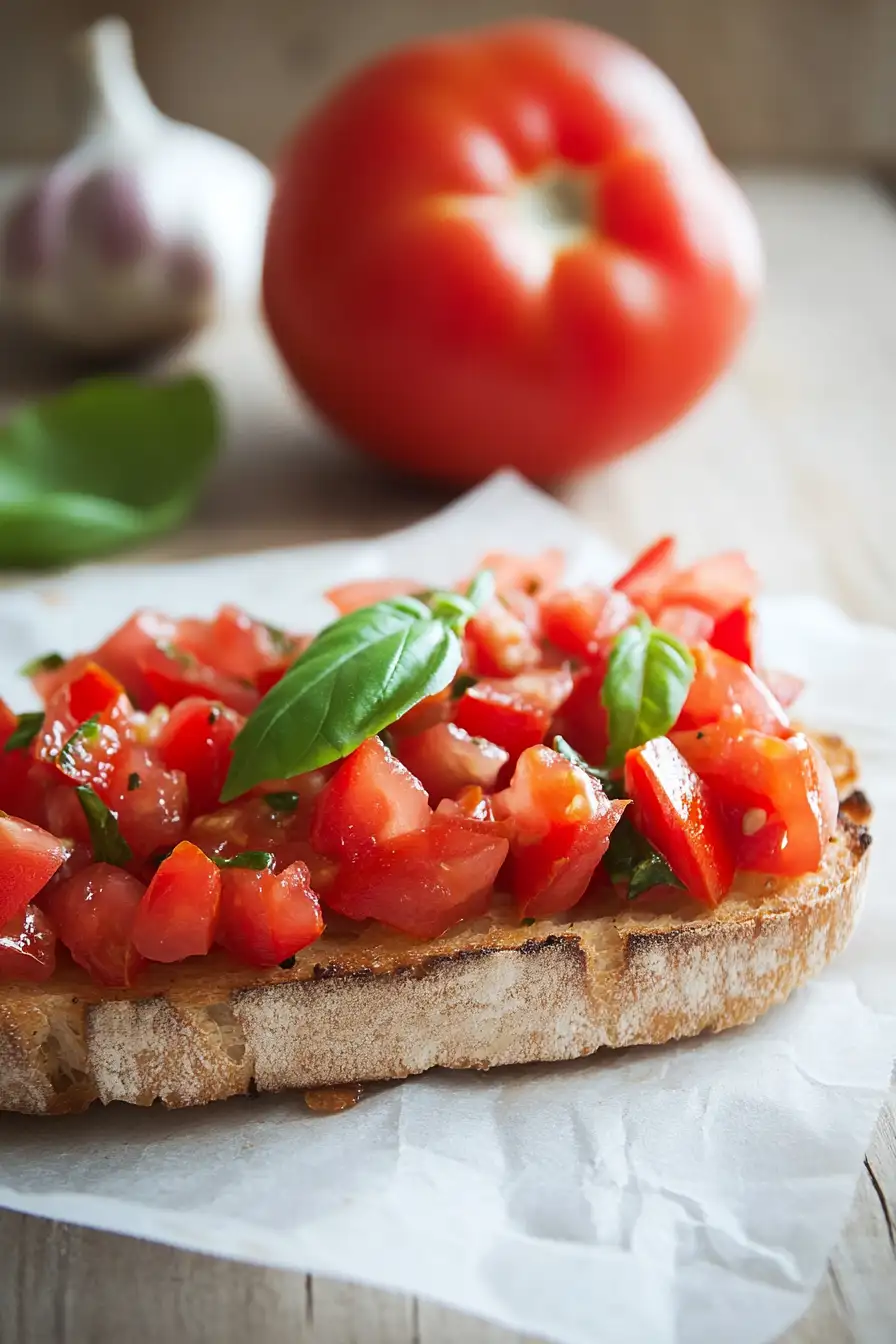 Fresh Bruschetta al Pomodoro