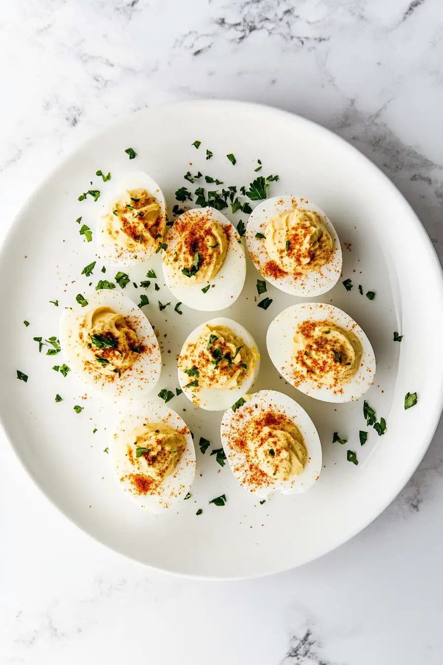 Simple Deviled Eggs with Miracle Whip