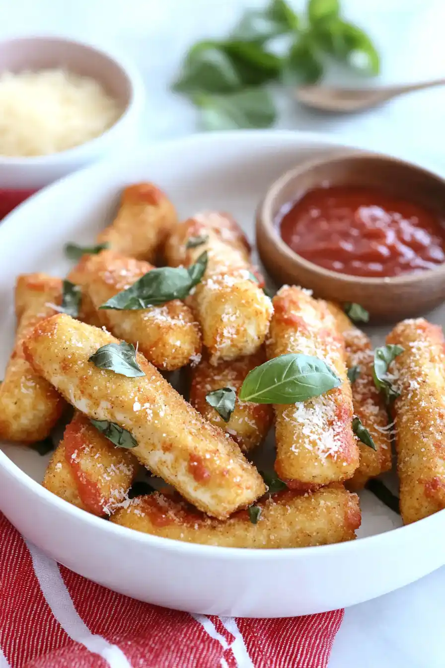 Tasty Mozzarella Sticks with String Cheese