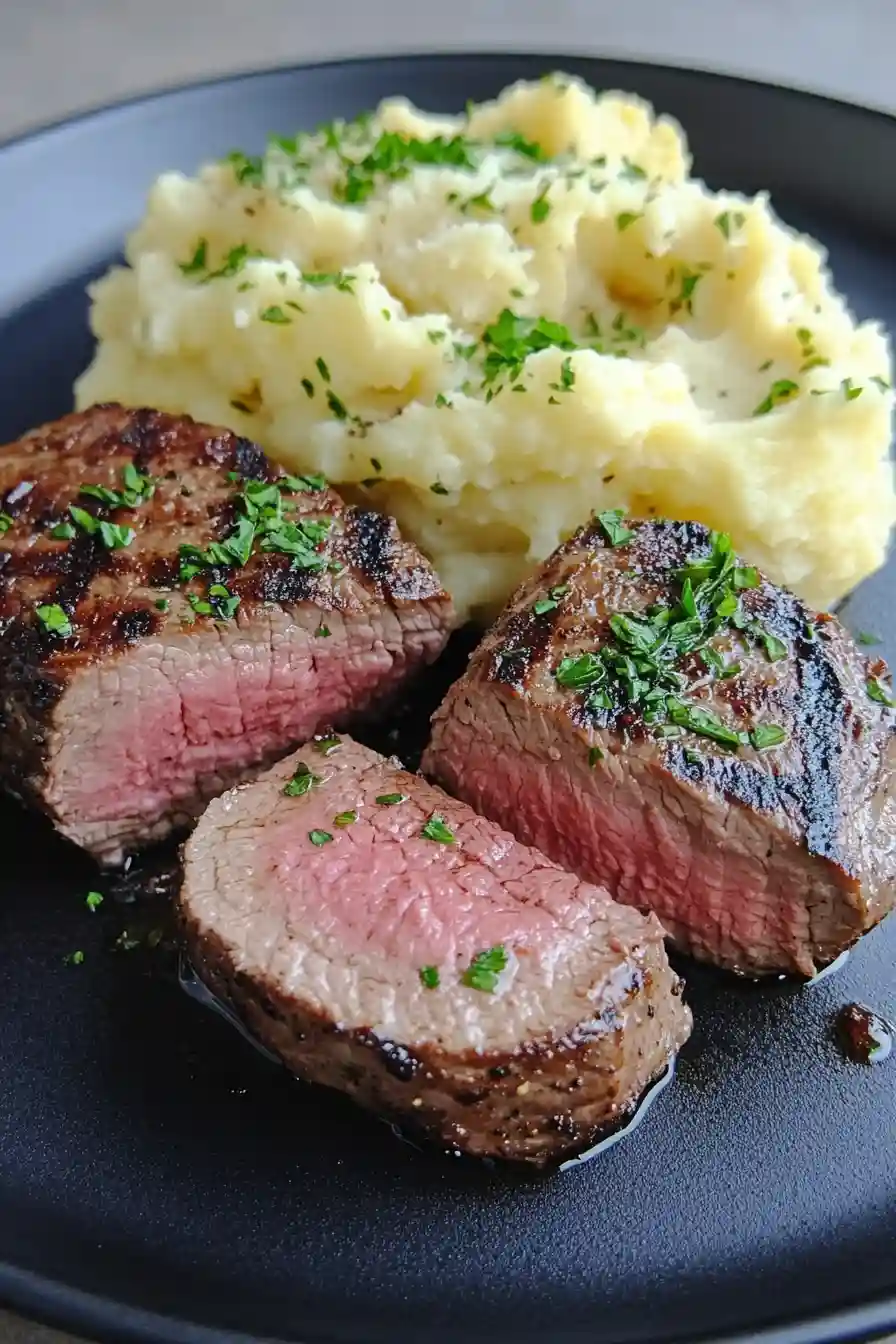 Easy Filet Mignon with Mashed Potatoes Recipe