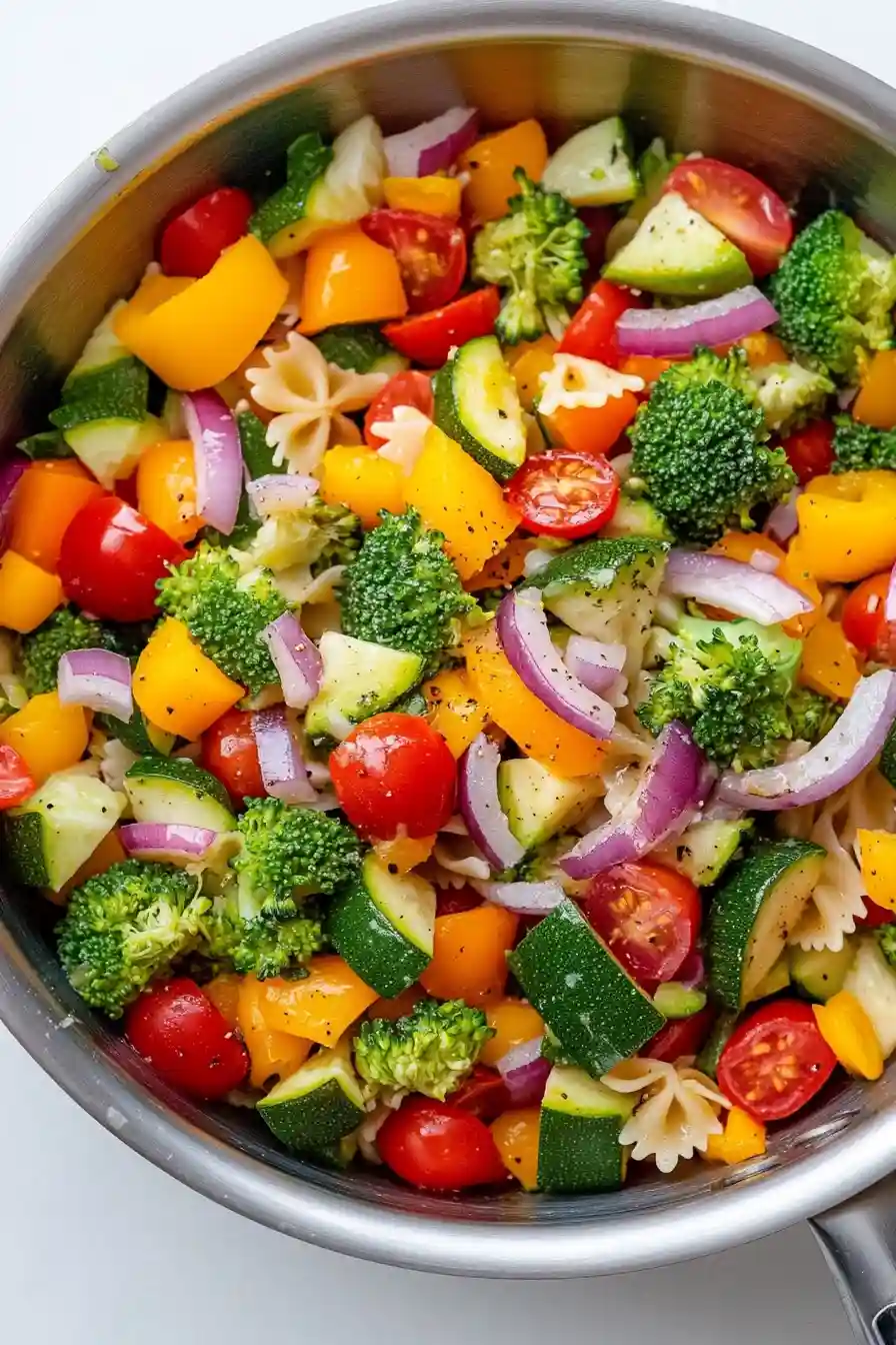 Delicious Healthy Veggie Pasta Salad