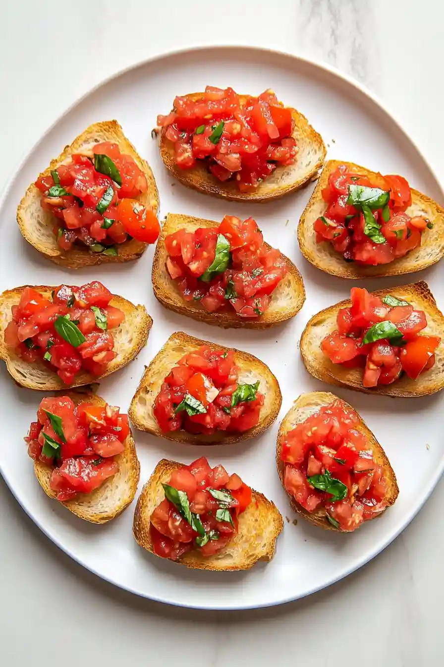 Juicy Bruschetta with Tomato and Basil