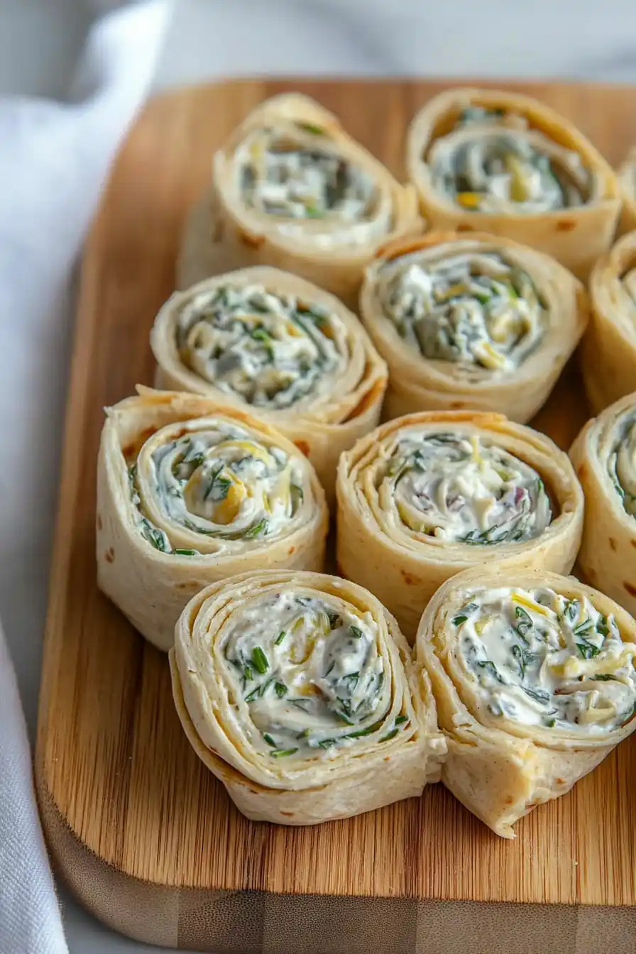 Quick Green Chili Tortilla Roll Ups