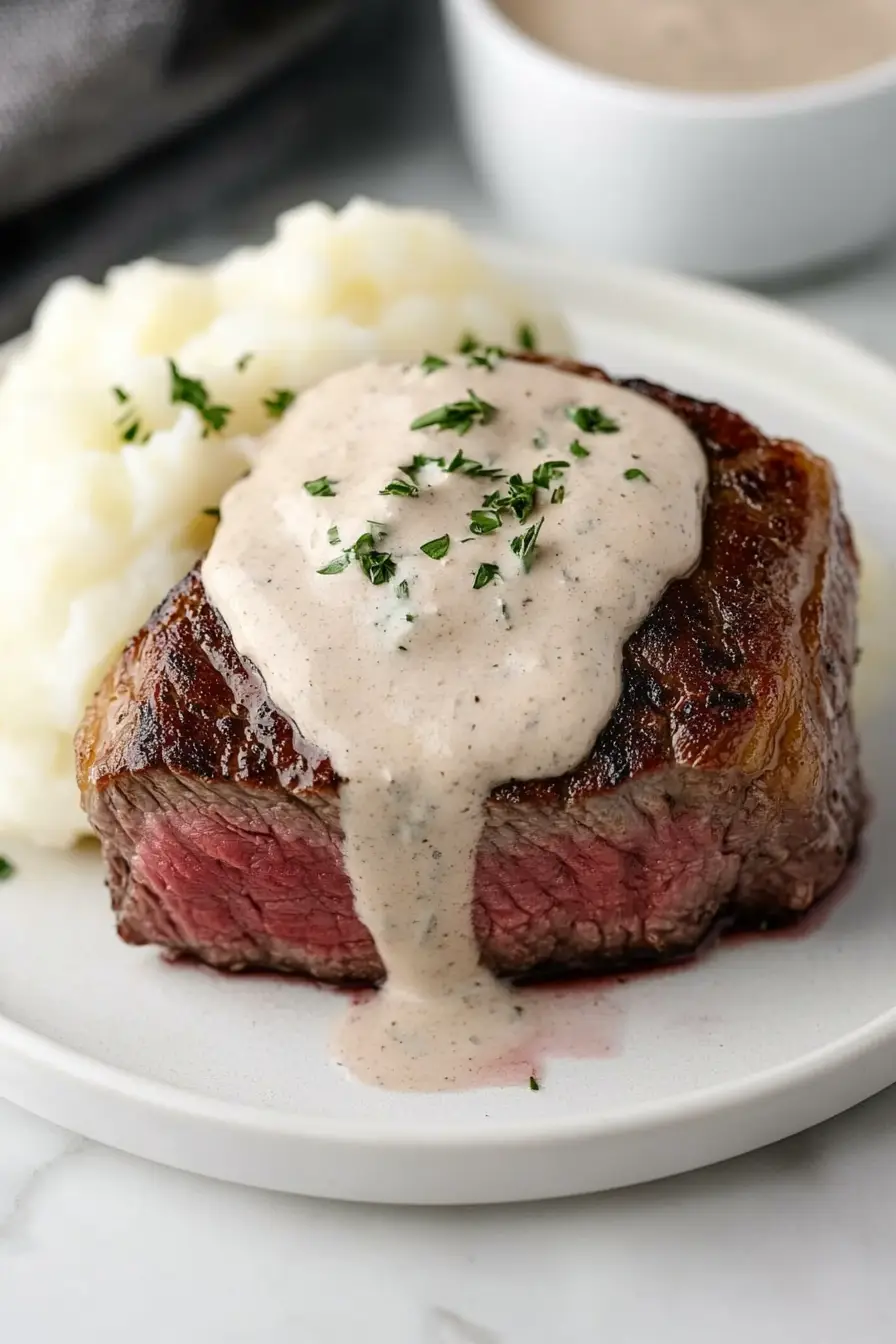 Grilled Filet Mignon with Horseradish Sauce