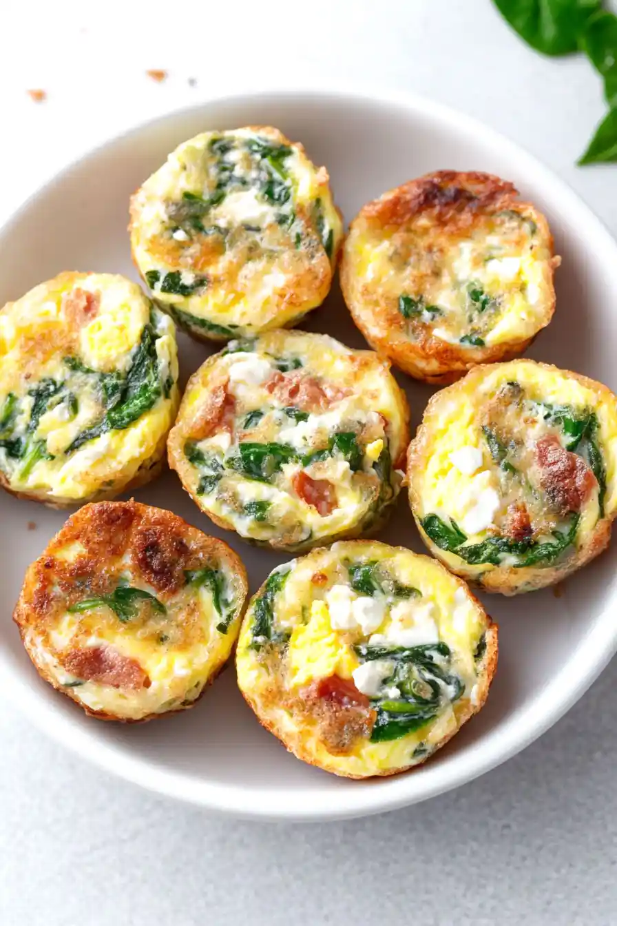 Best Spinach Feta Egg Bites
