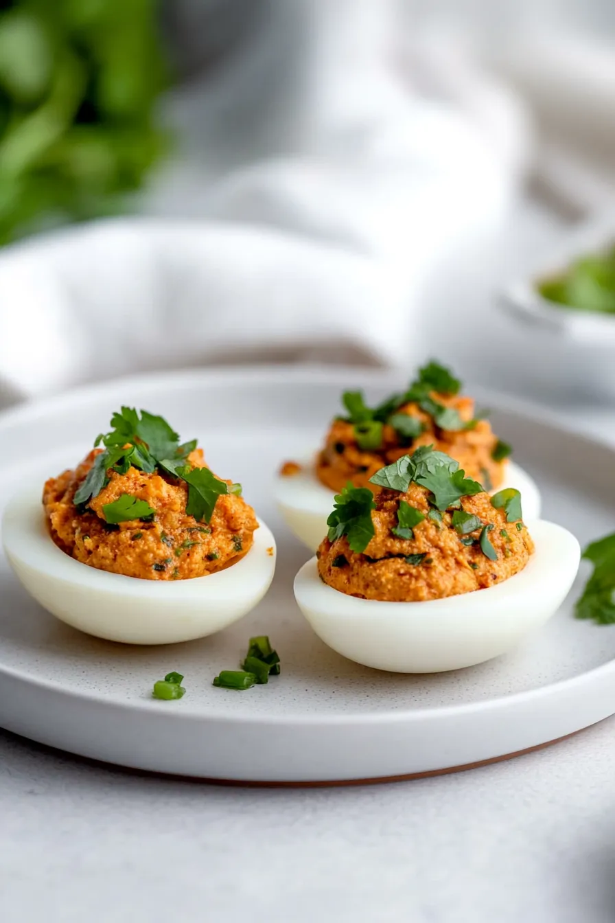 Spicy Curry Deviled Eggs Recipe
