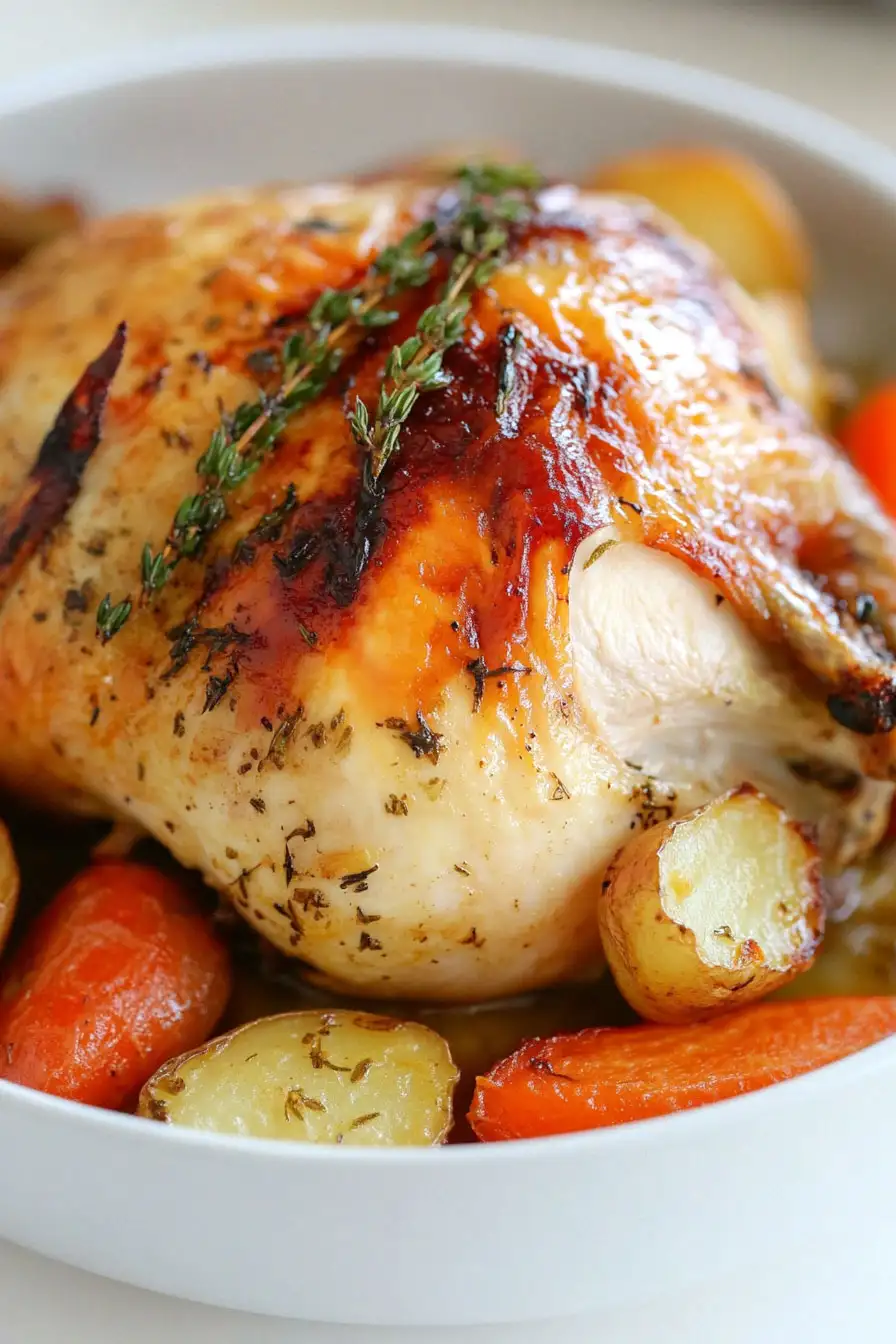 Tasty Dutch Oven Whole Roasted Chicken