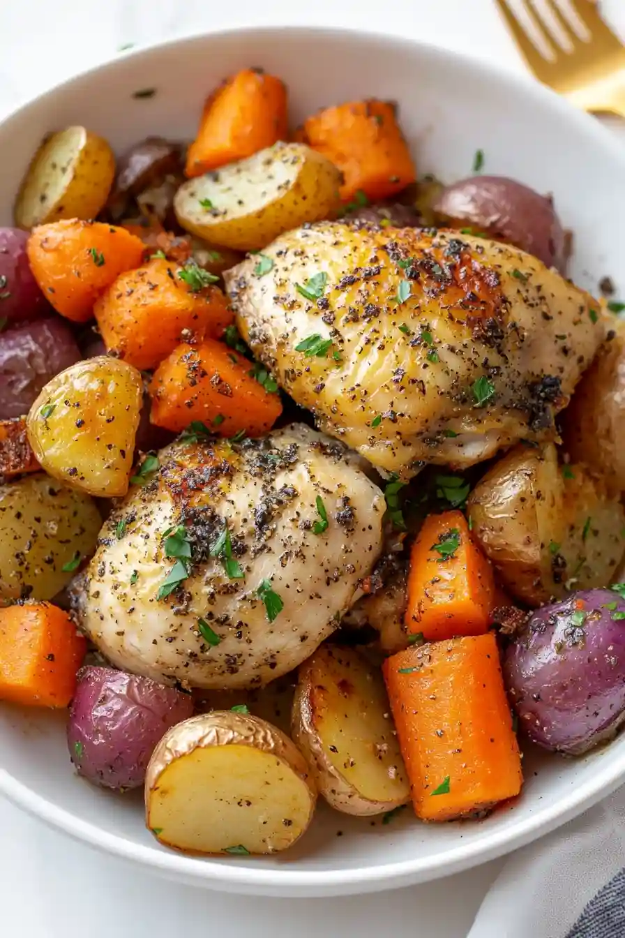 Delicious Roasted Chicken and Vegetables