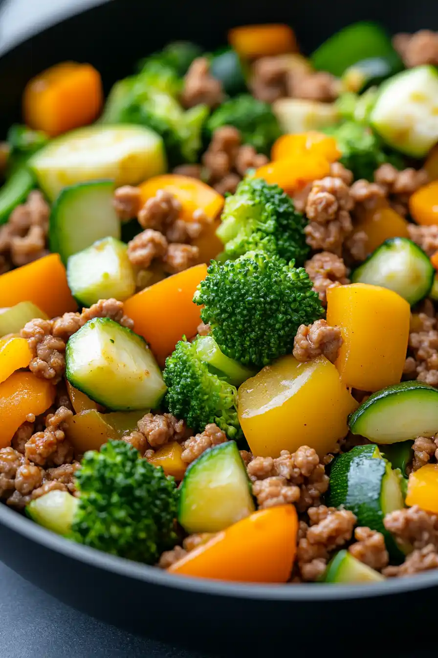 Savory Ground Turkey and Vegetable Stir Fry