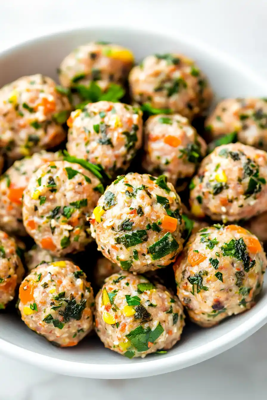 Easy Turkey Veggie Meatballs