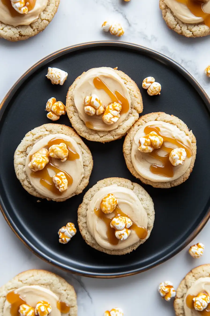 Soft Caramel Corn Cookies Recipe