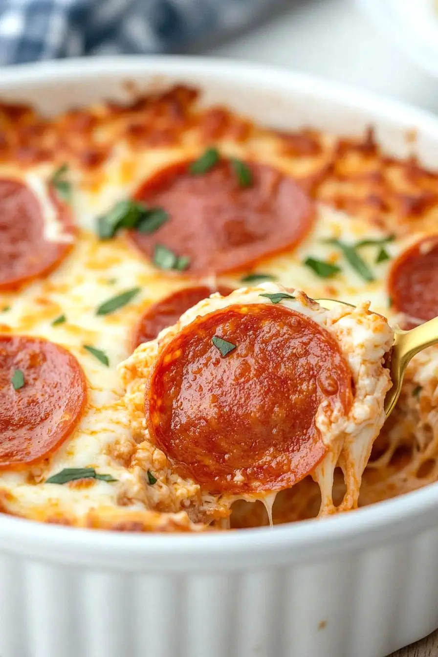 Creamy Pizza Dip with Cream Cheese