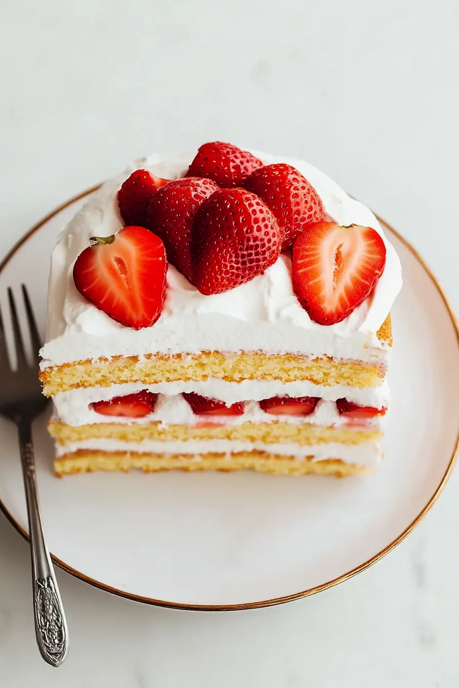 Delicious Strawberry Shortcake with Yellow Cake Mix
