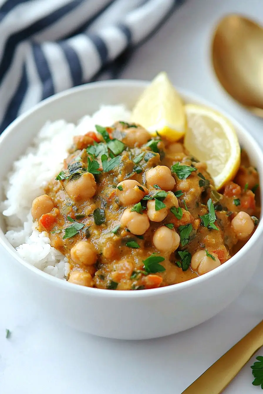 Healthy Chickpea Rice Bowl