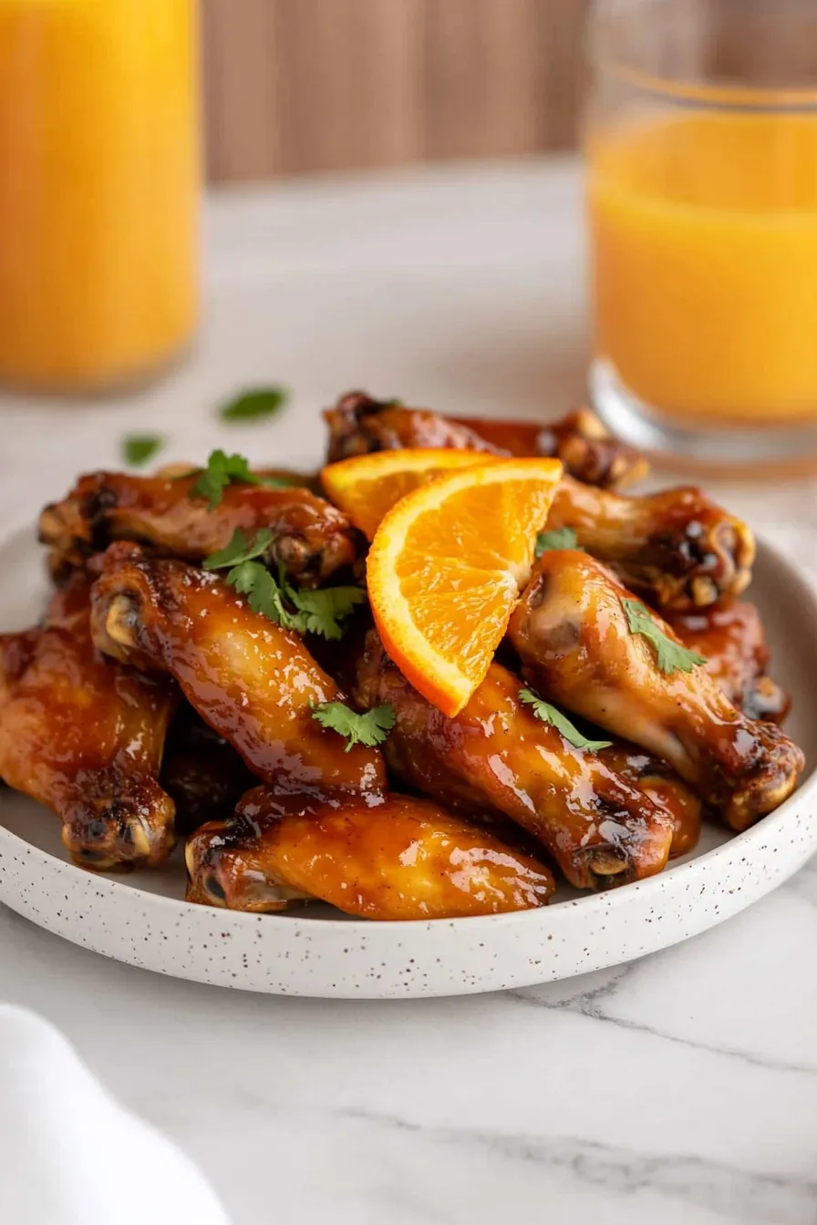 Zesty Orange Juice Chicken Wings