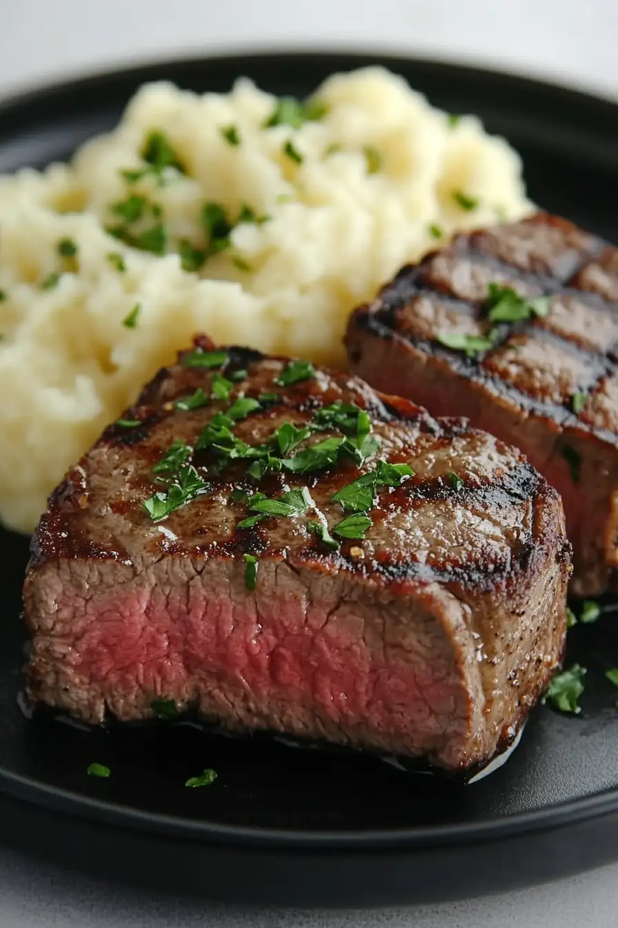 Easy Filet Mignon with Mashed Potatoes Recipe