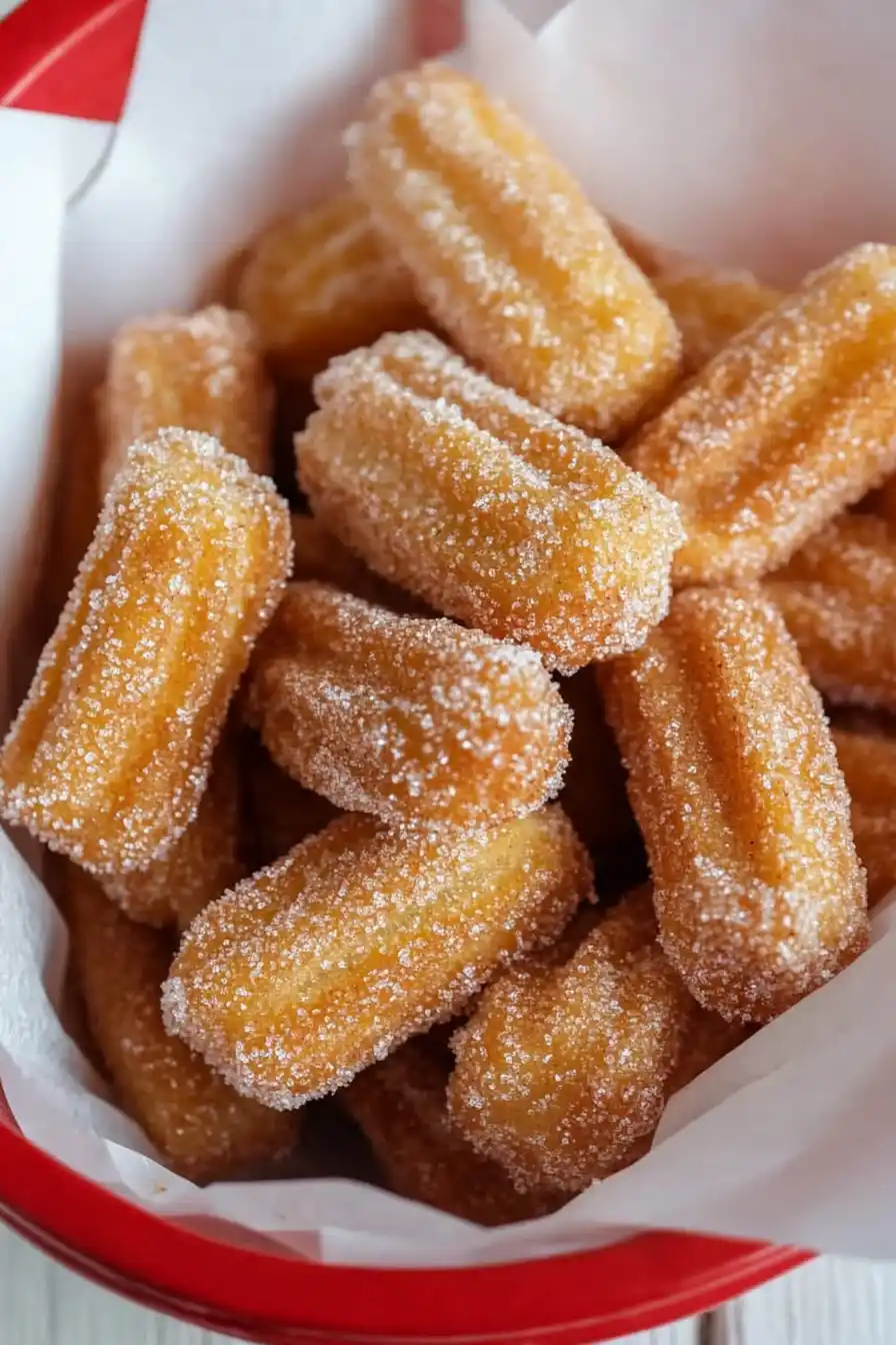 Crispy Eggless Churro Bites