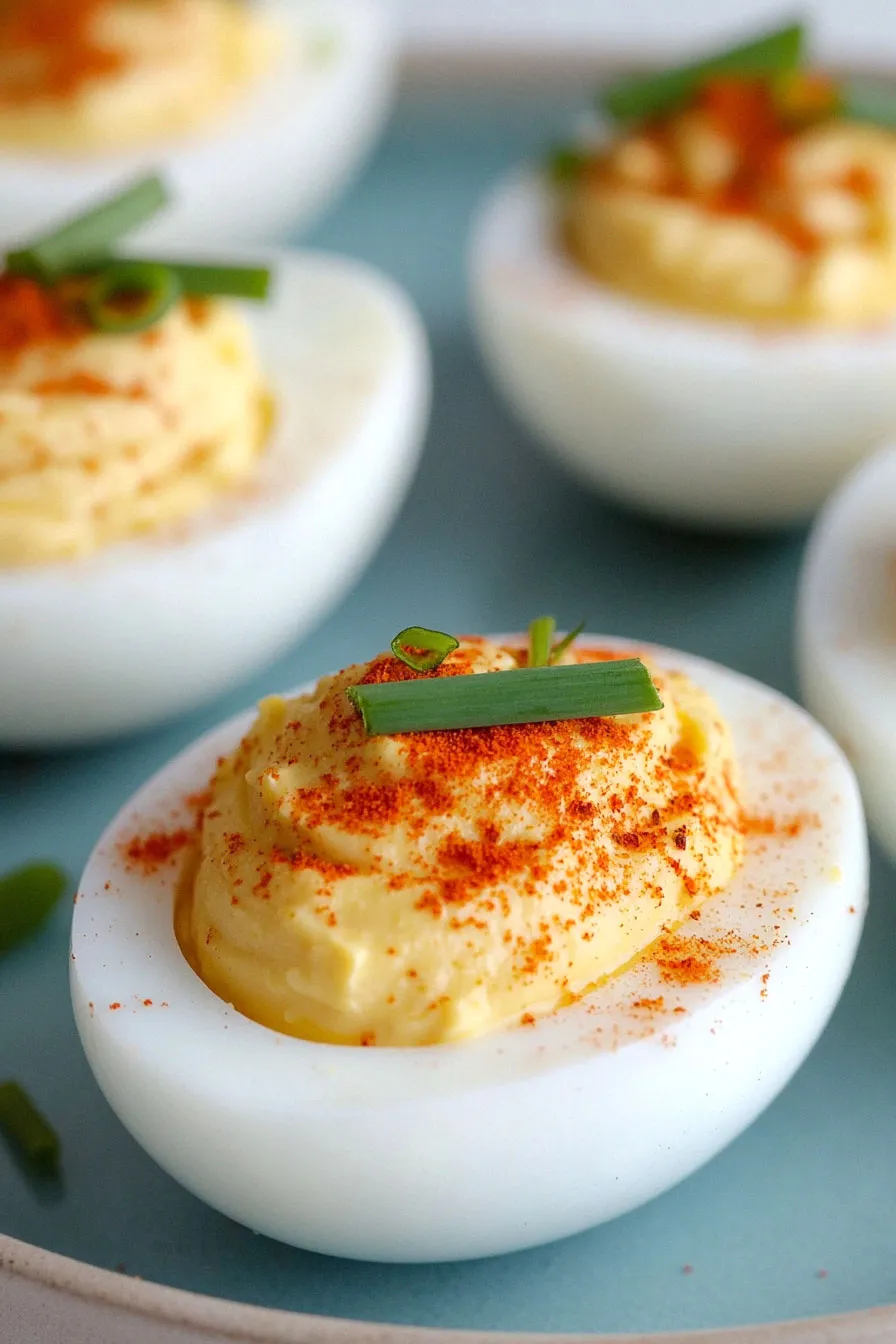 Easy Deviled Eggs with Kewpie Mayo Recipe