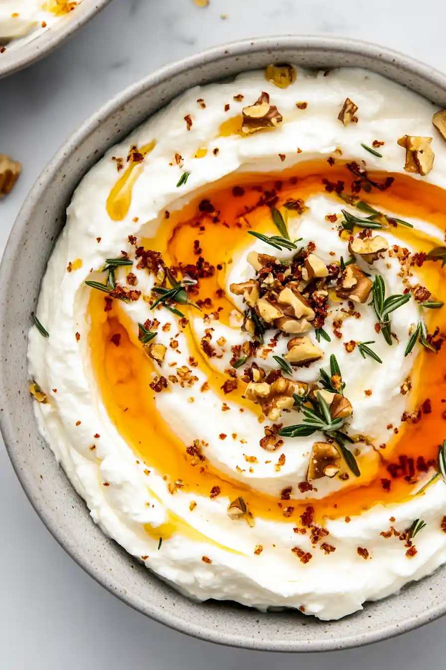 Spicy Ricotta Dip with Hot Honey