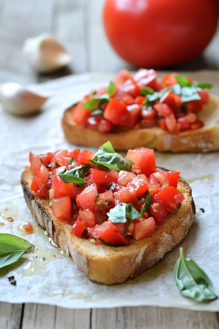 Fresh Bruschetta al Pomodoro