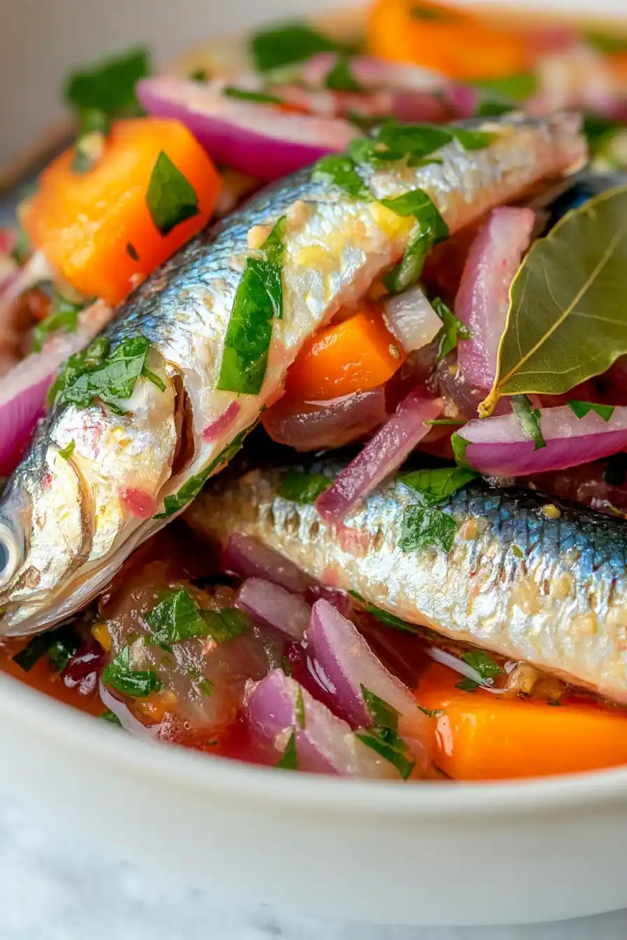 Juicy Sardine Escabeche