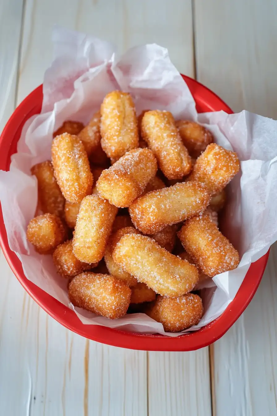Crispy Eggless Churro Bites