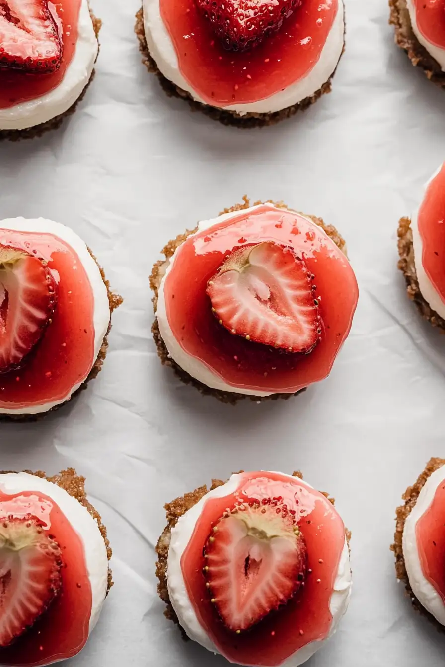 Easy Mini Vegan Cheesecakes