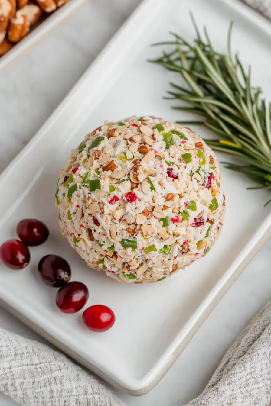 Healthy Christmas Cheese Balls