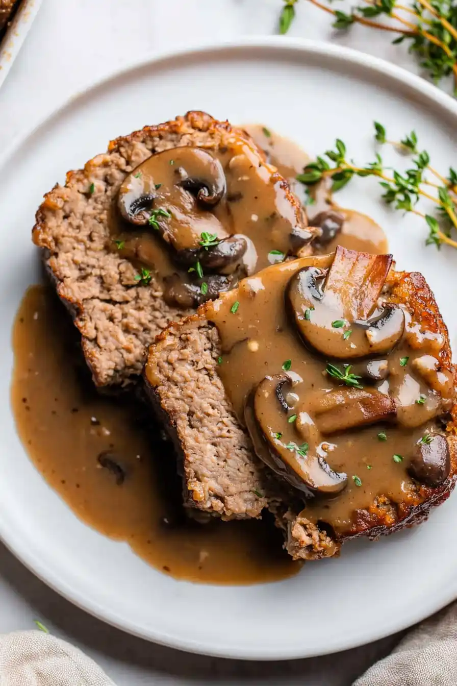 Hearty Meatloaf with Brown Gravy