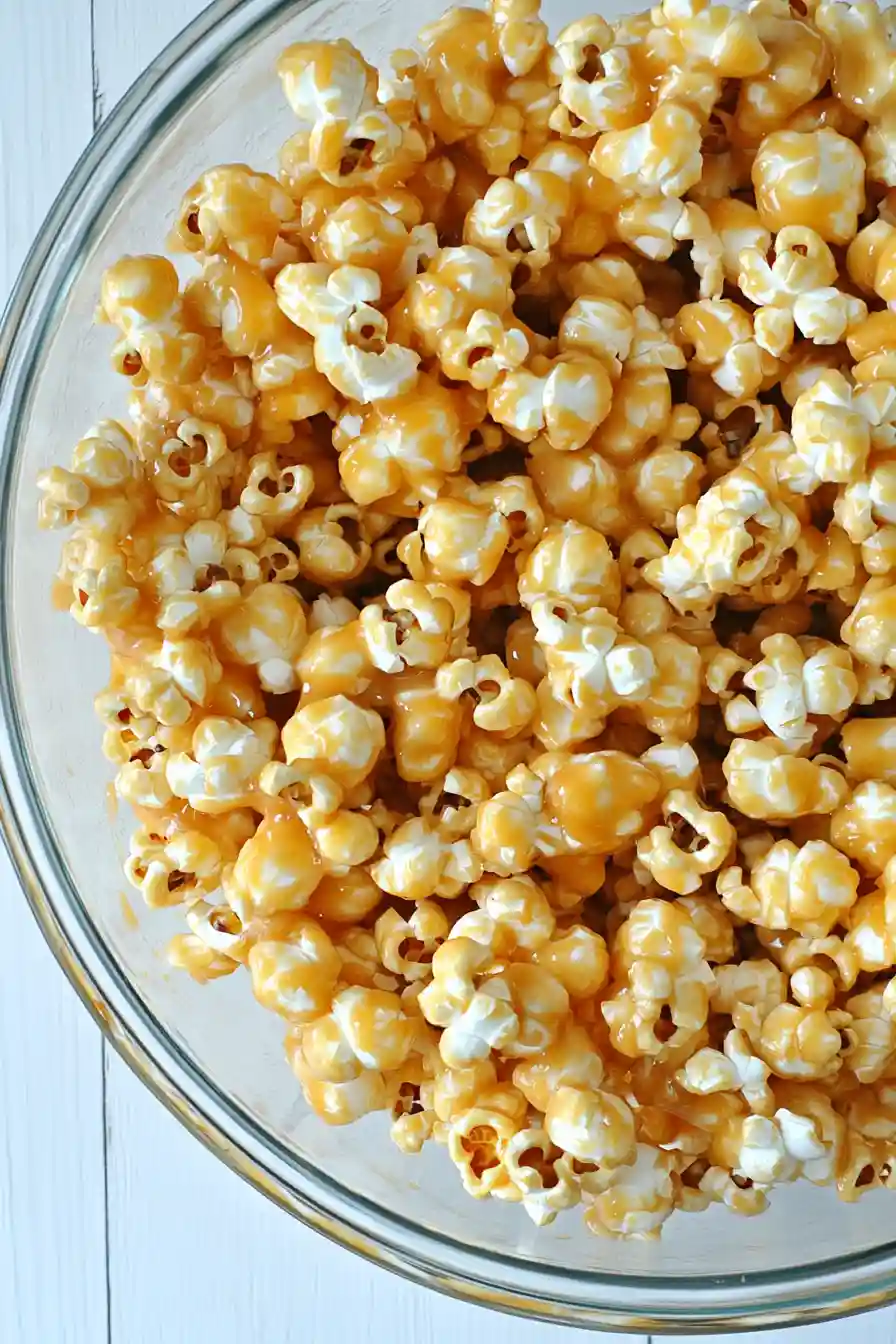 Delicious Oven Baked Caramel Corn