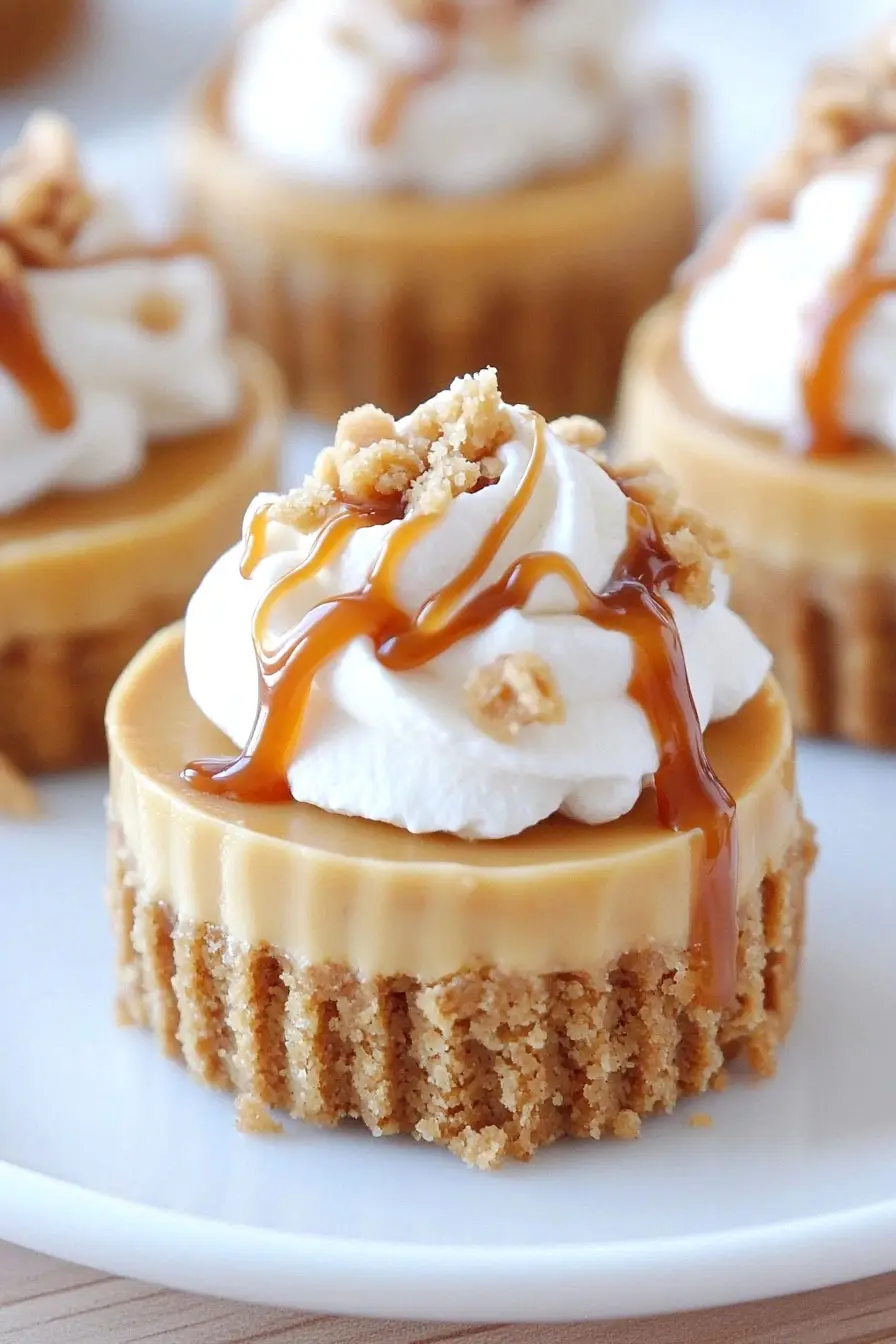 Juicy Mini Dulce de Leche Cheesecakes