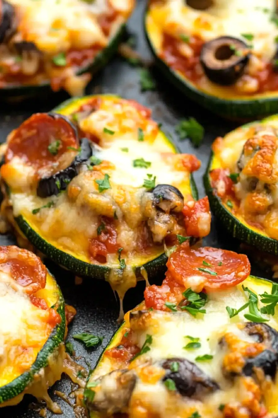 Juicy Zucchini Pizza Bites