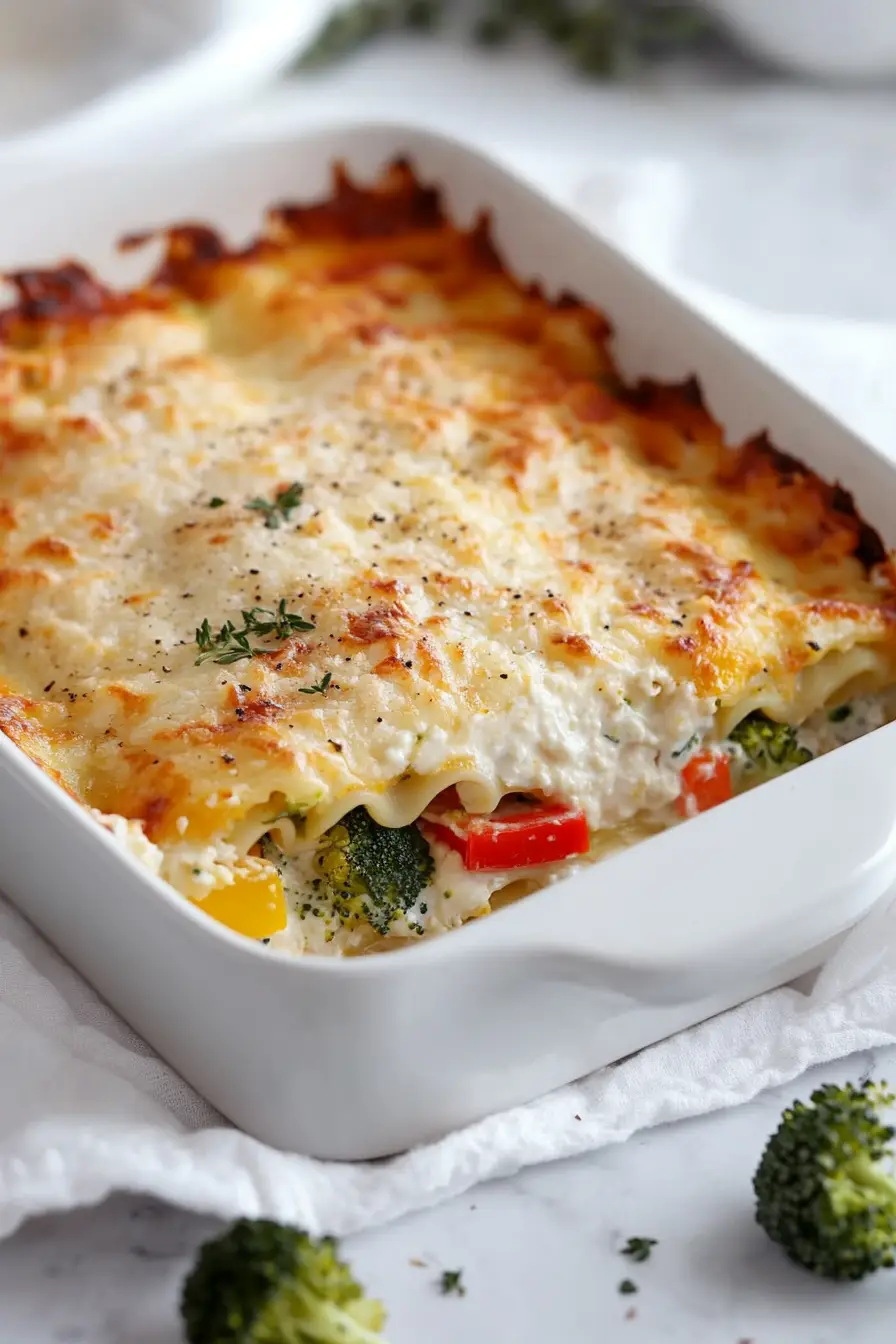 Creamy Copycat Stouffer's Vegetable Lasagna Recipe