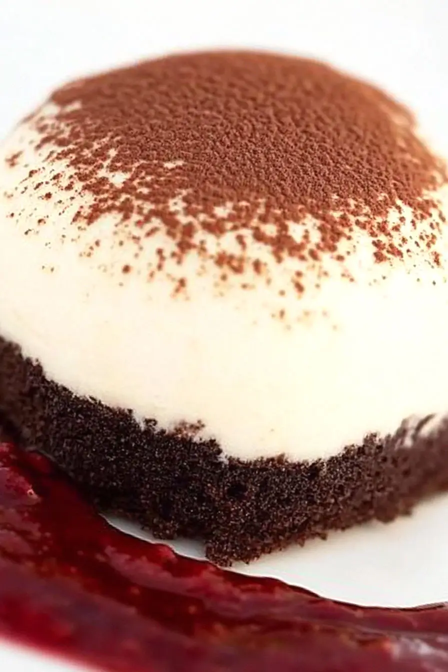 Elegant White Chocolate Mousse Dome