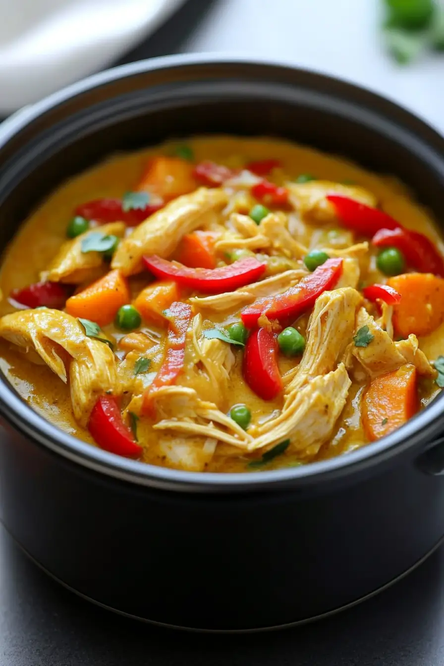 Mouthwatering Slow Cooker Yellow Chicken Curry