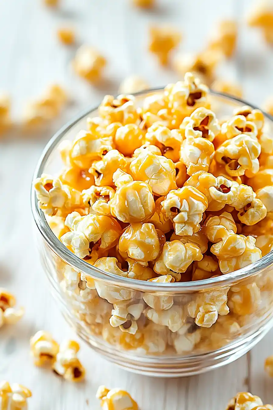Crunchy Caramel Corn Without Corn Syrup