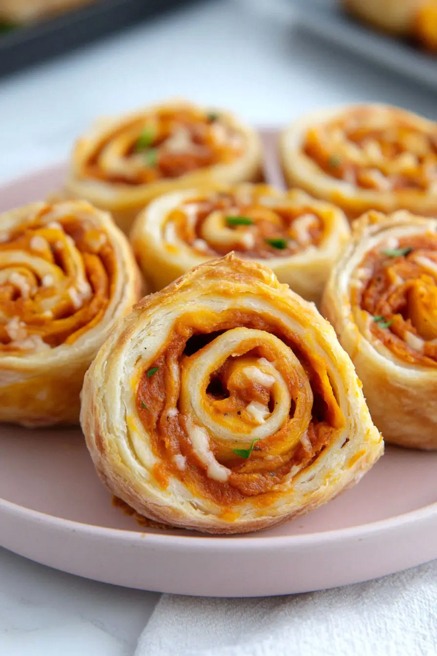 Quick Sweet Potato Pizza Pinwheels