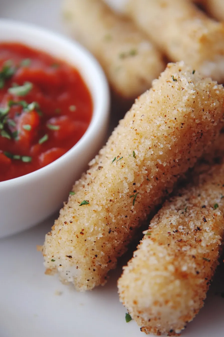 Crispy Baked Mozzarella Sticks Recipe