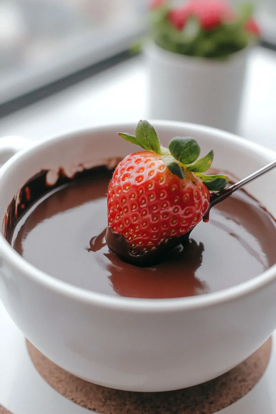 Irresistible Gluten and Dairy Free Chocolate Fondue