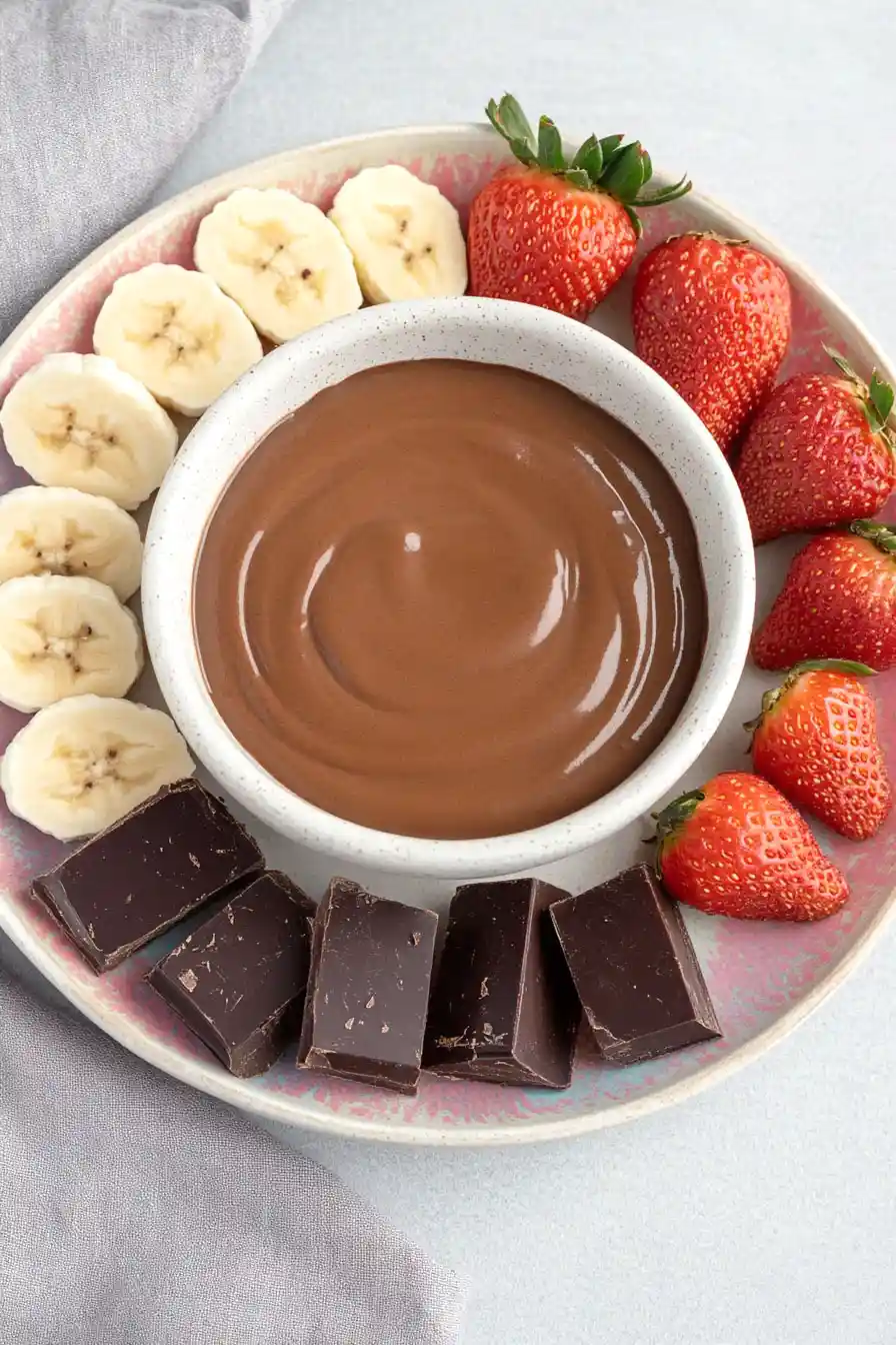 Creamy Melting Pot Chocolate Fondue Recipe
