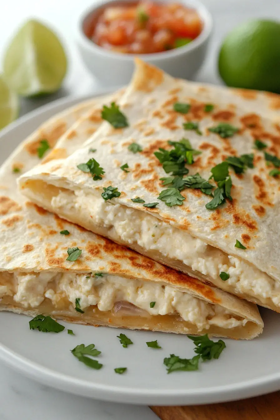 Quick & Easy Cream Cheese Quesadillas