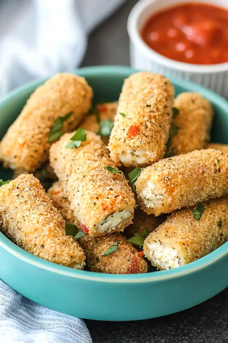 Crispy Baked Mozzarella Sticks Recipe