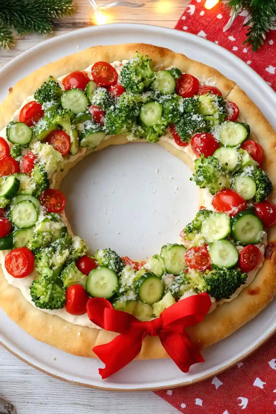 Easy Pizza Wreath
