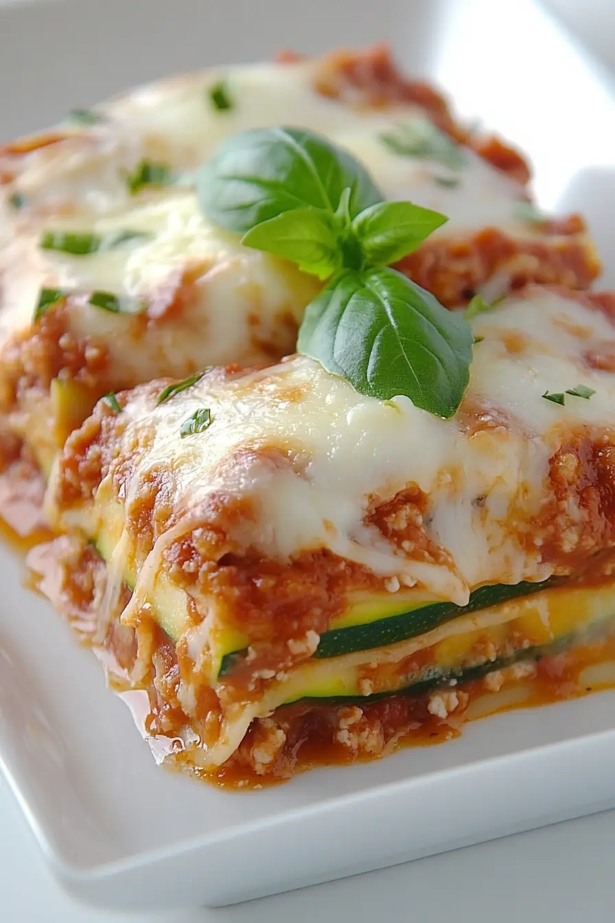 Tasty Zucchini Noodle Vegetable Lasagna