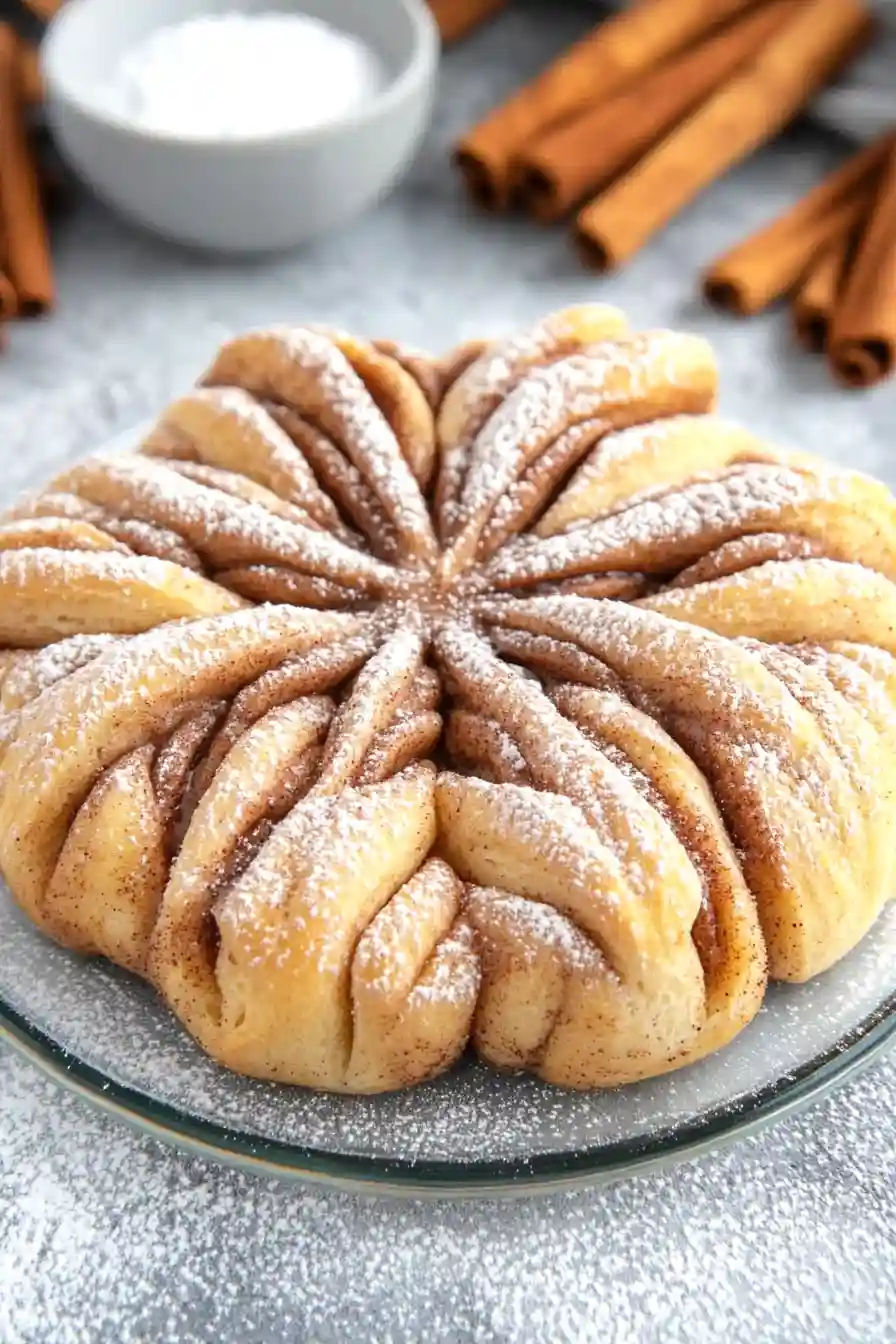 Best Cinnamon Roll Pull Apart Snowflake