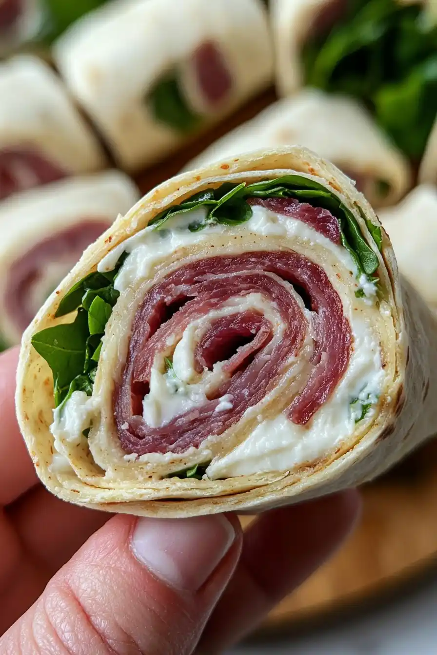 Delicious Pastrami Tortilla Roll Ups